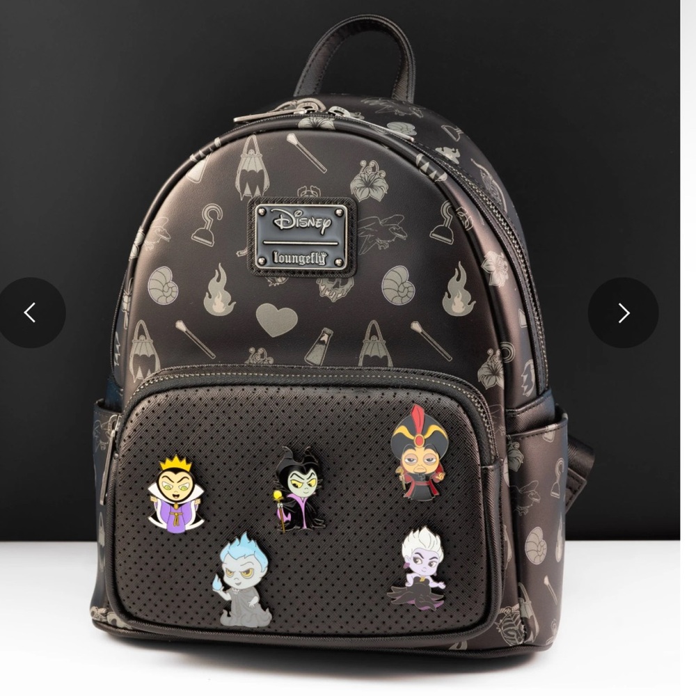 Loungefly Disney Villains Pin Trader Mini Backpack